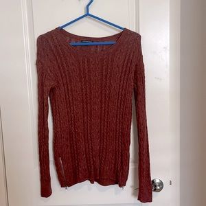 American Eagle Cable Knit Long-sleeve Blouse